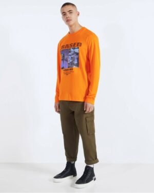 Calças cargo com corrente